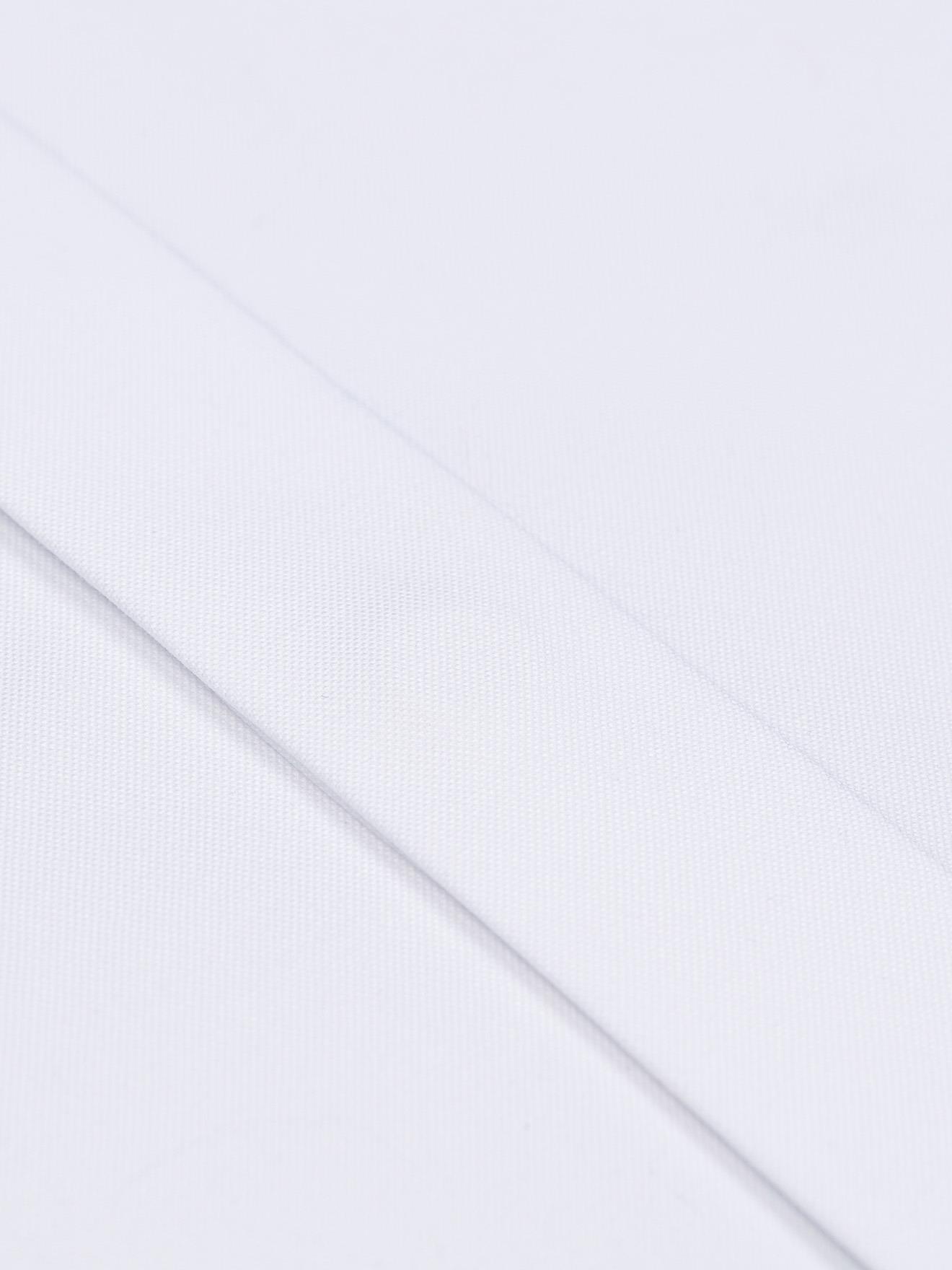 Chemise cintrée en pin point blanc - Gorge cachée