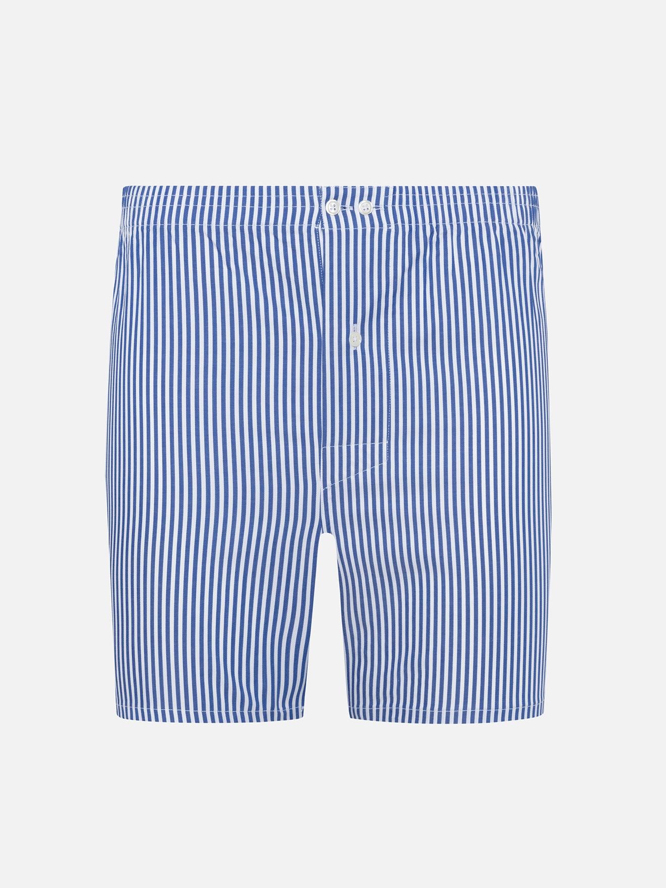 Clive navy striped boxer shorts