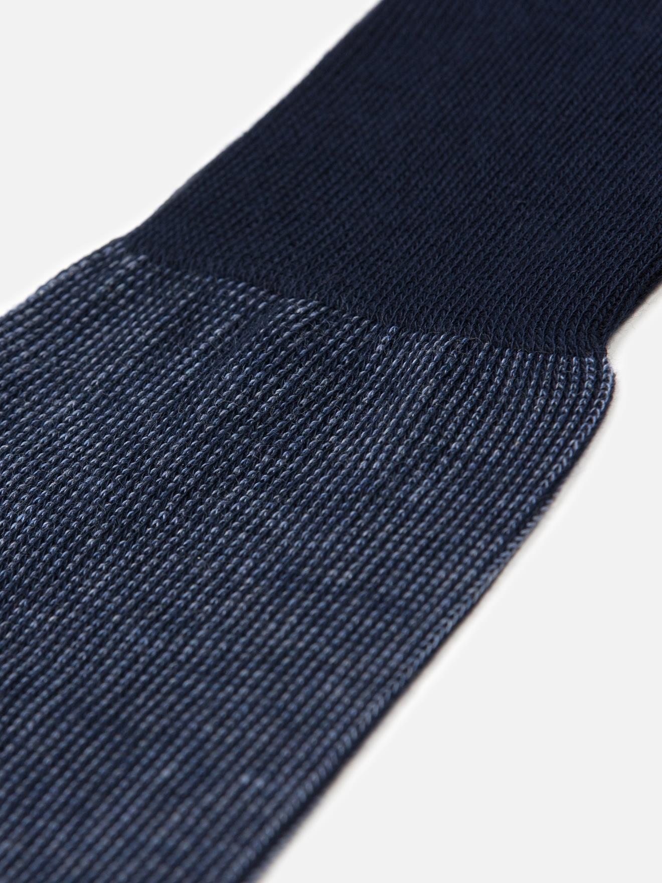Chaussettes Ben à micro-motif bleu