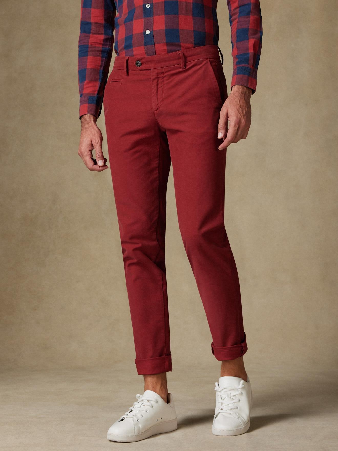 Pantalon Chris rouge