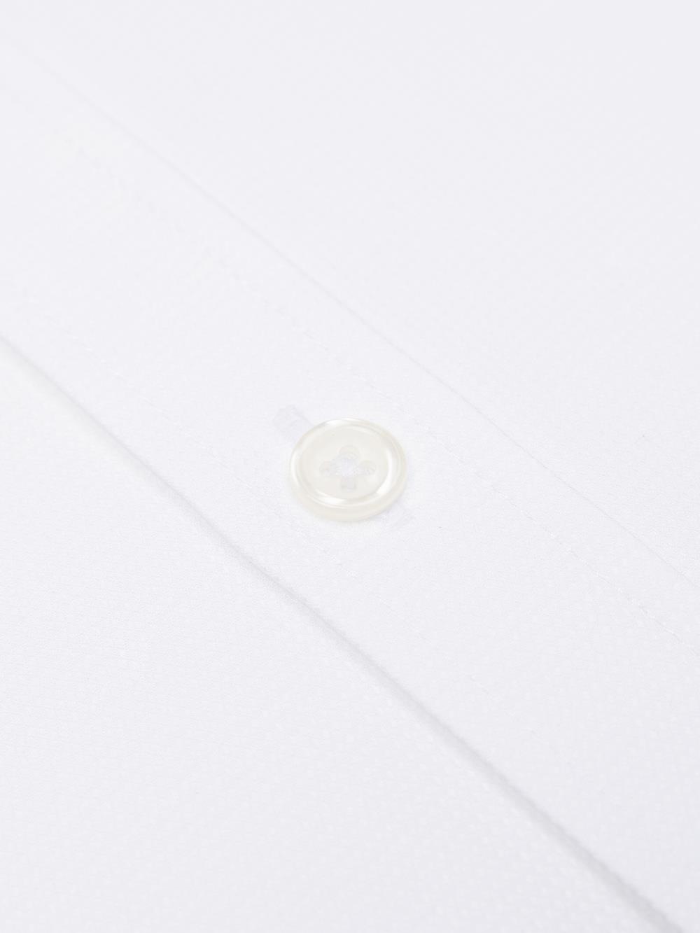 Bayers wit structuur overhemd - Button-down kraag
