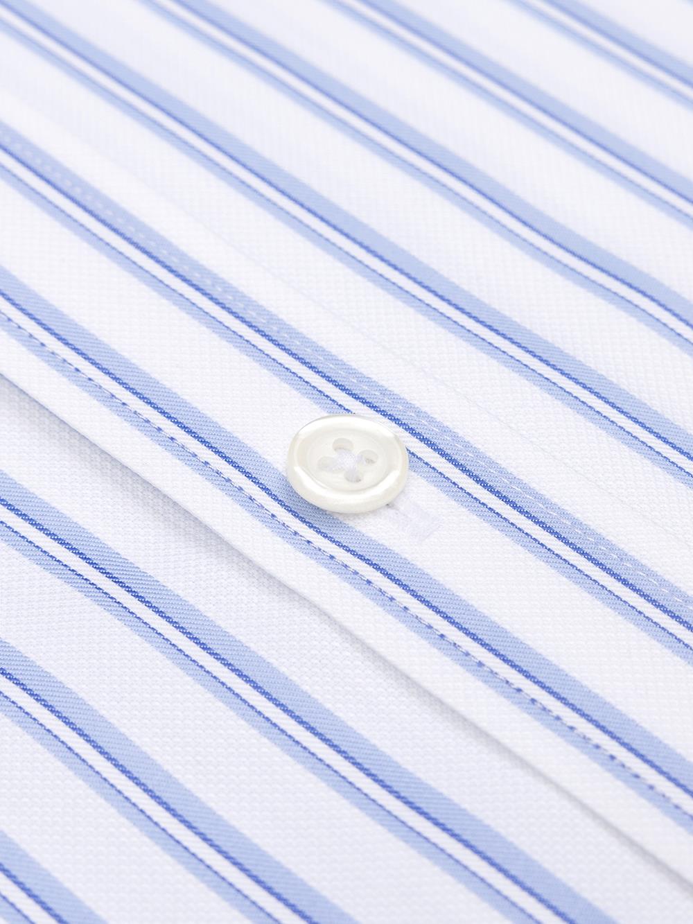 Buton down collar Casper stripe shirt - Blue sky