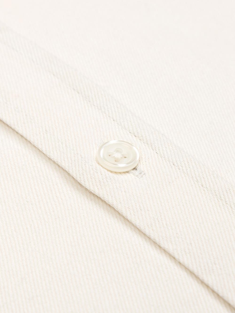Camicia Gustav in denim crema - Con buttoncini