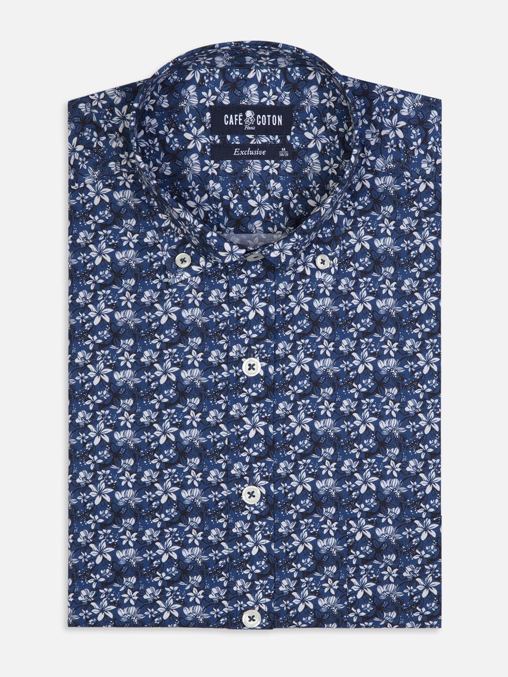 Mael overhemd met bloemenprint - Button-down kraag