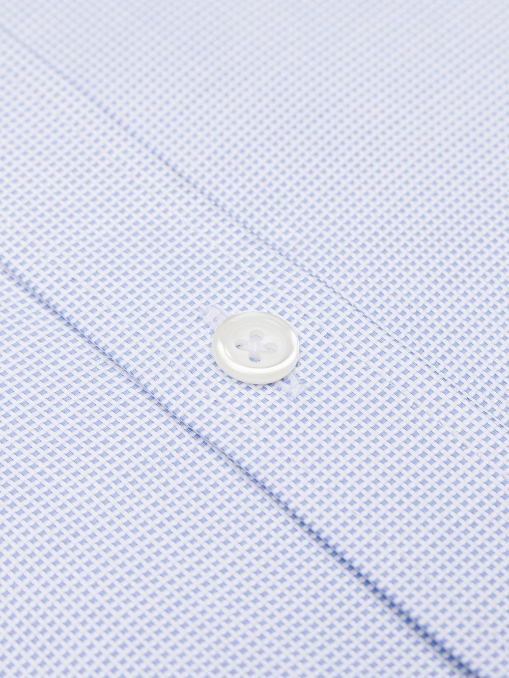 Hemels gevlochten overhemd - Button-down kraag