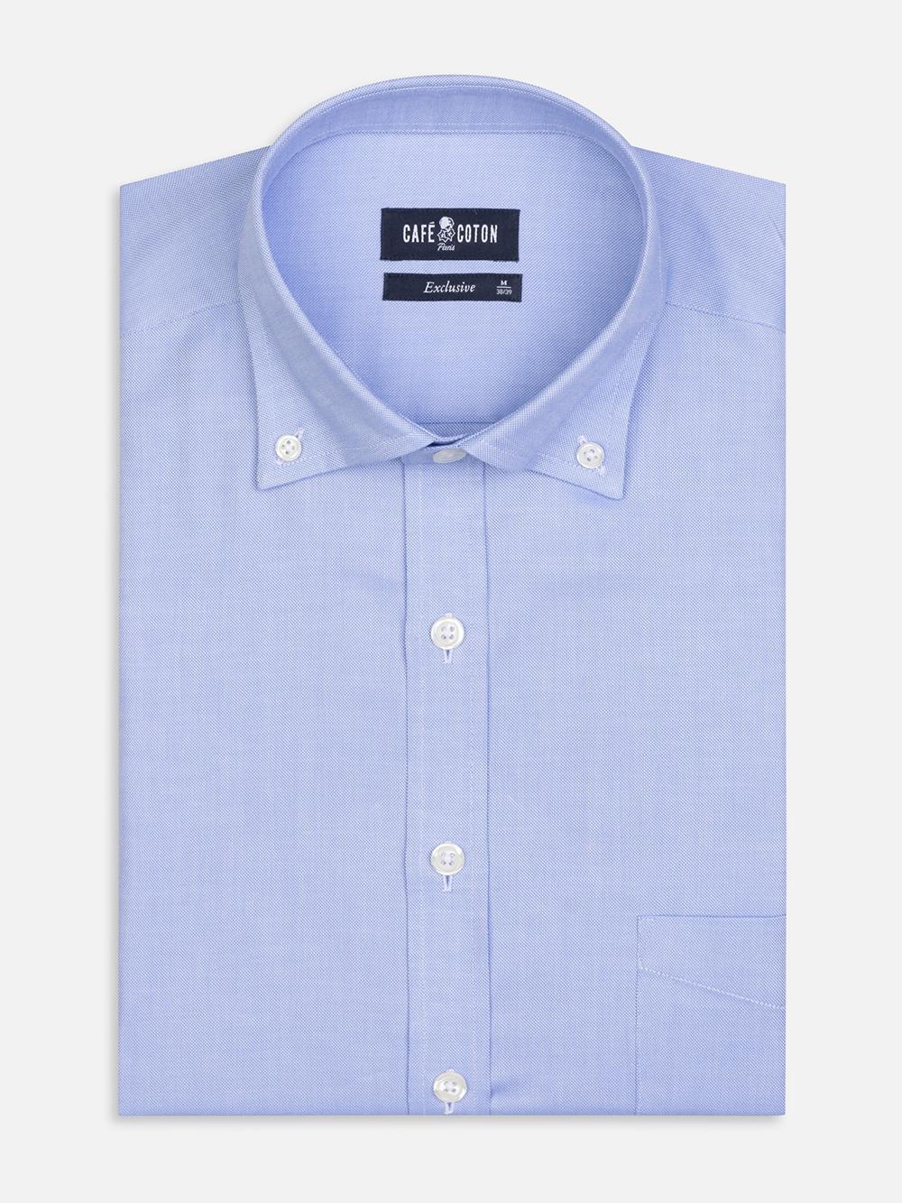 Sky oxford shirt - Button down collar