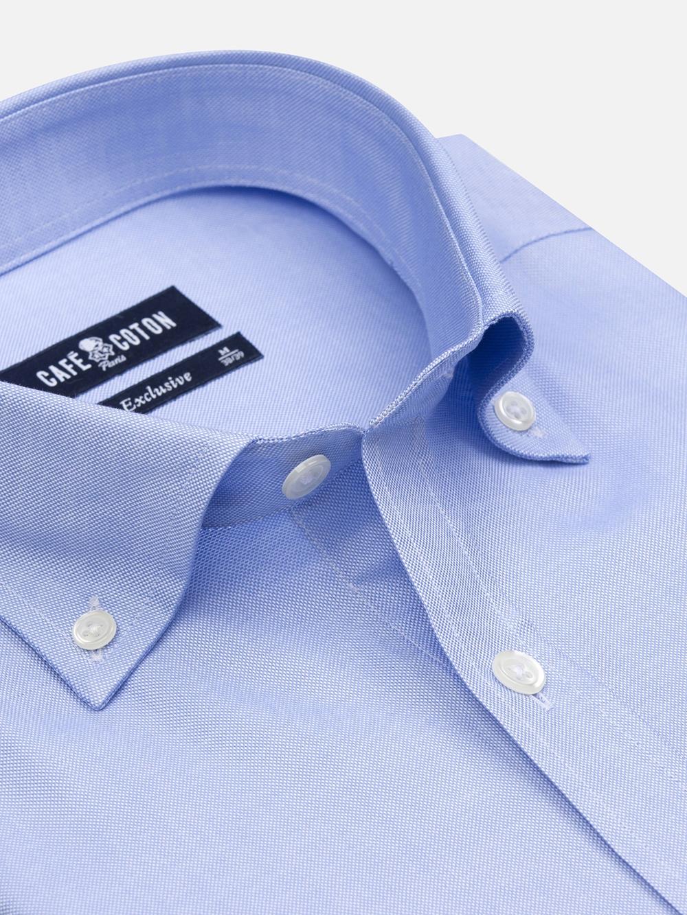 Sky oxford shirt - Button down collar