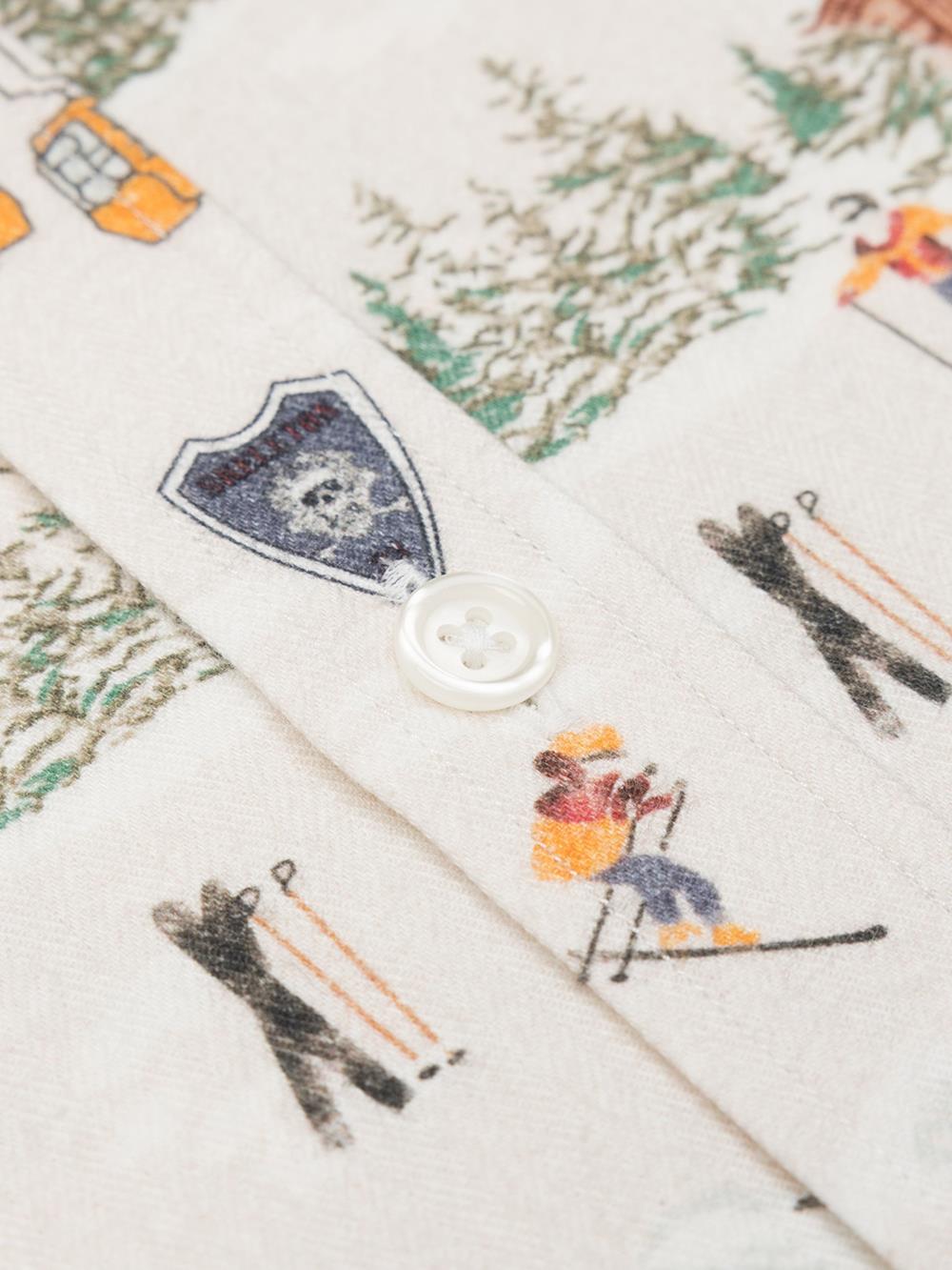 Raadsel alpinoprint overhemd  - Button-down kraag