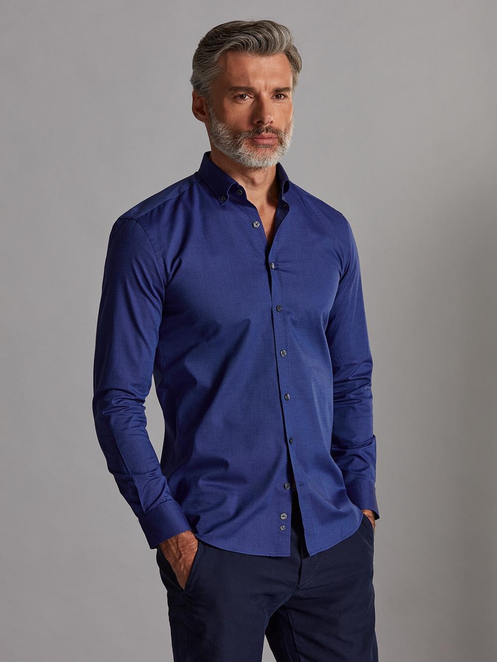 Bob grey fitted shirt - Buttoned collar