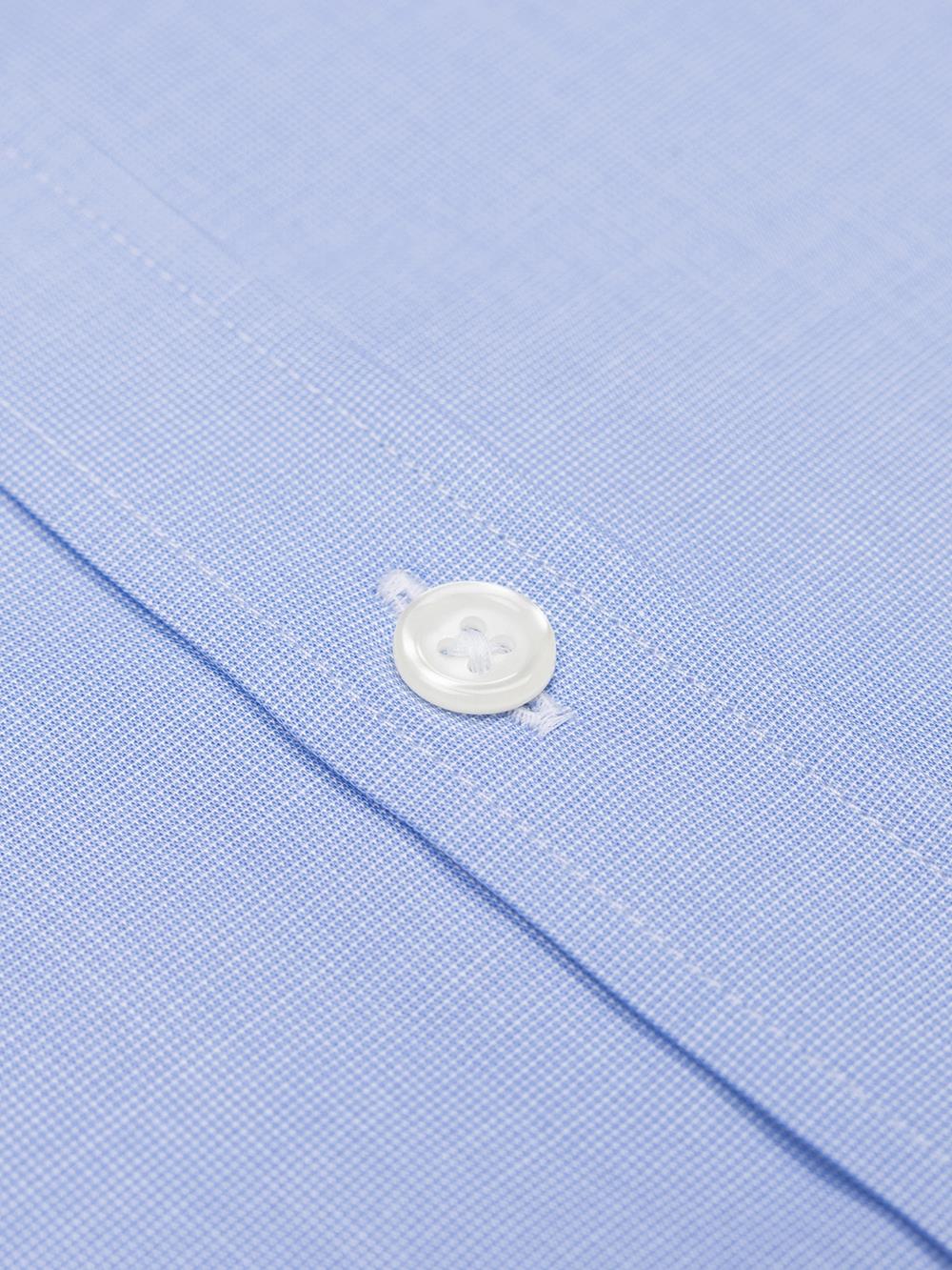 Daria hemelsblauw poplin Slim fit overhemd - Button-down kraag