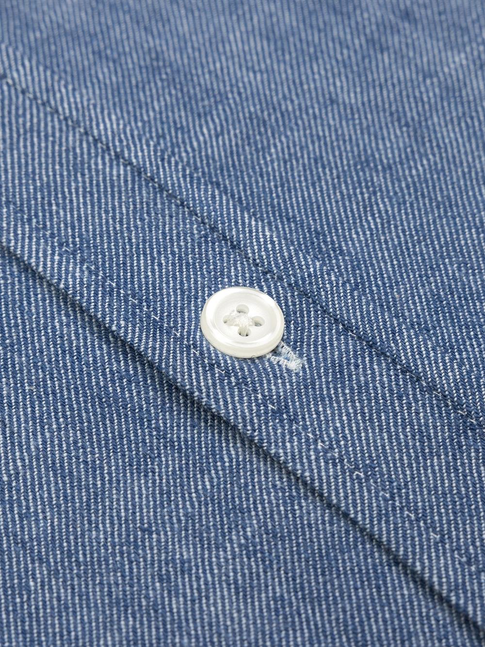 Erick-Taillierthemd aus Jeansstoff - Button down kragen