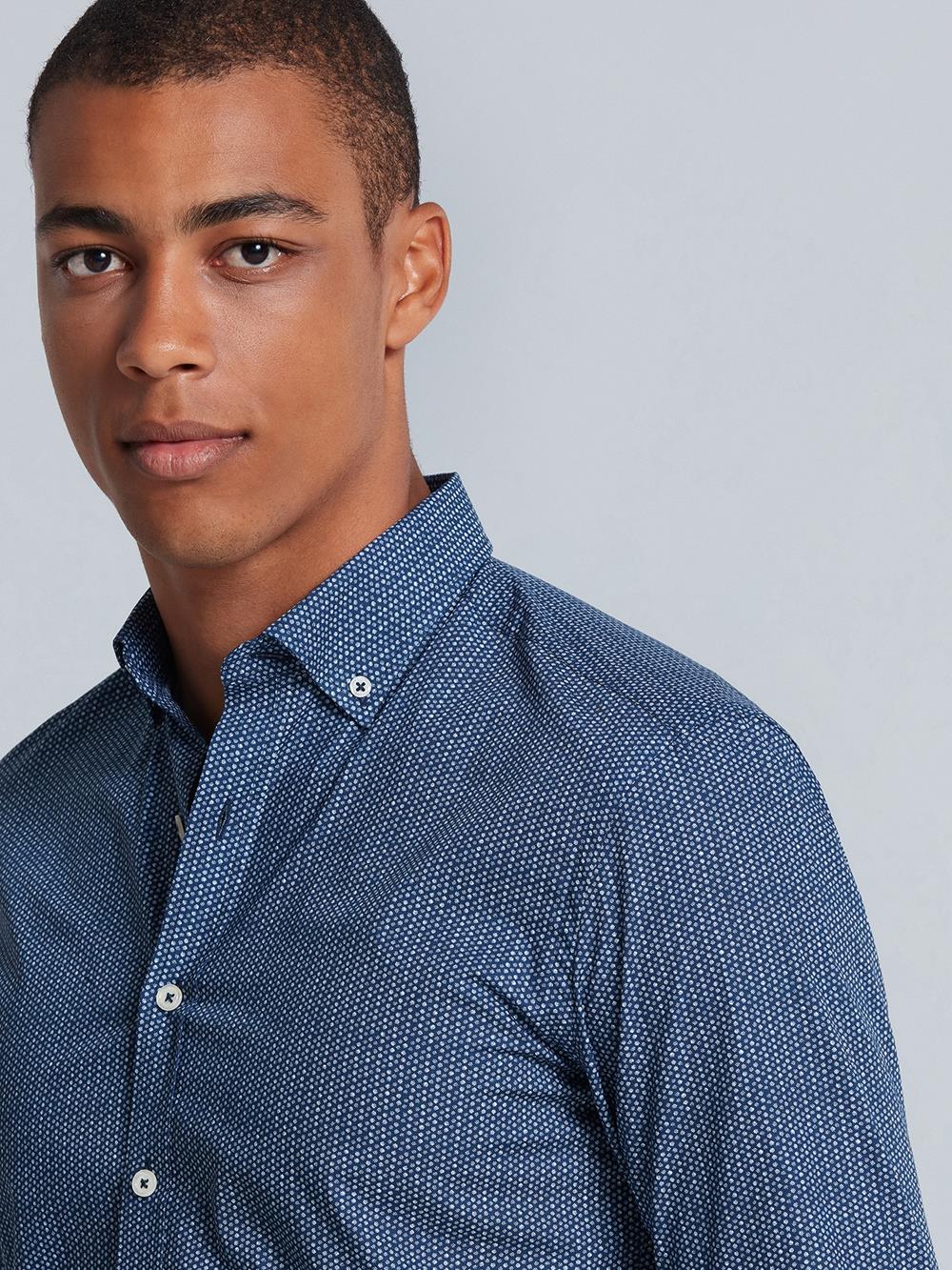 Luca fitted shirt - Buttoned collar