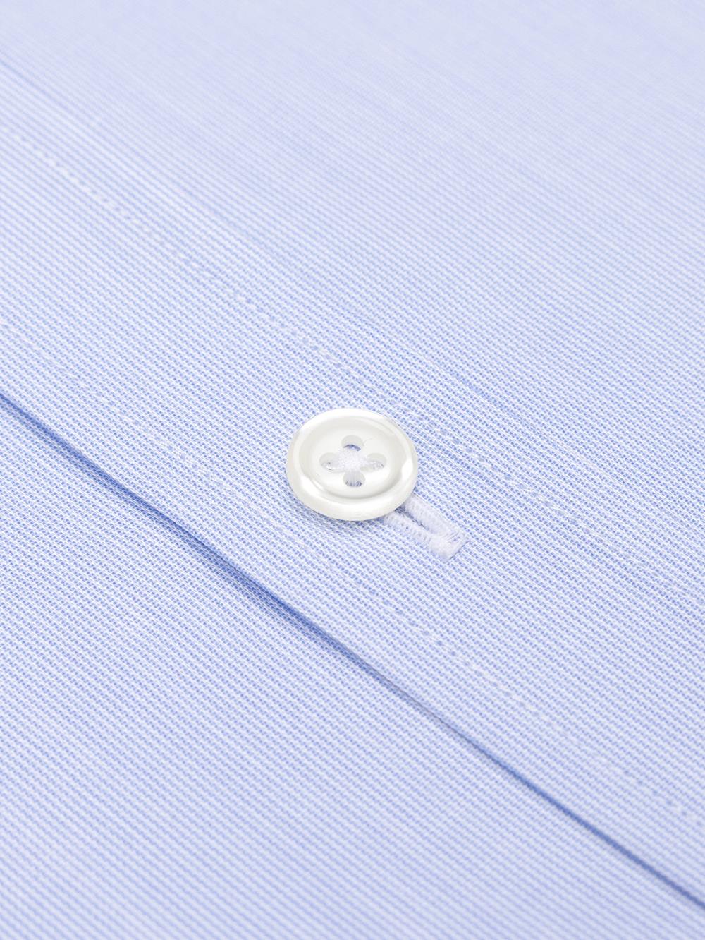 Tailliertes Tailliertes Hemd mit tausend Streifen himmelblau - Buttondown Kragen