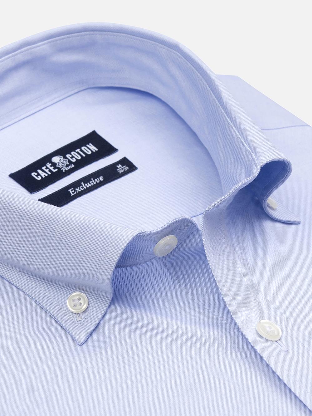 Sky pin point slim fit shirt  - Button down collar