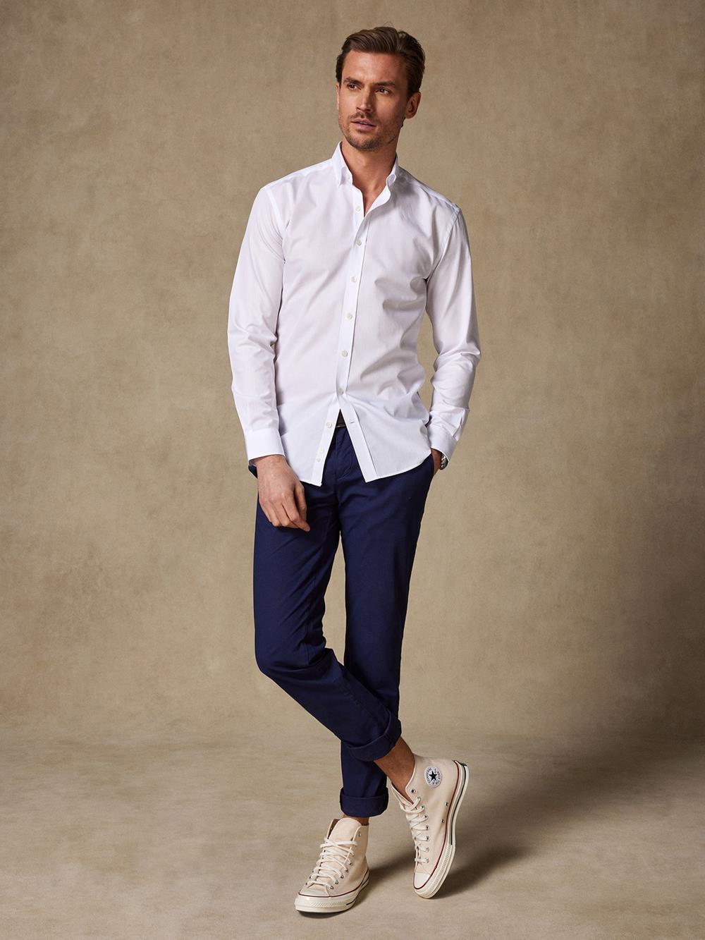 PopelineTailliertes Tailliertes Hemd weiß - Buttondown Kragen