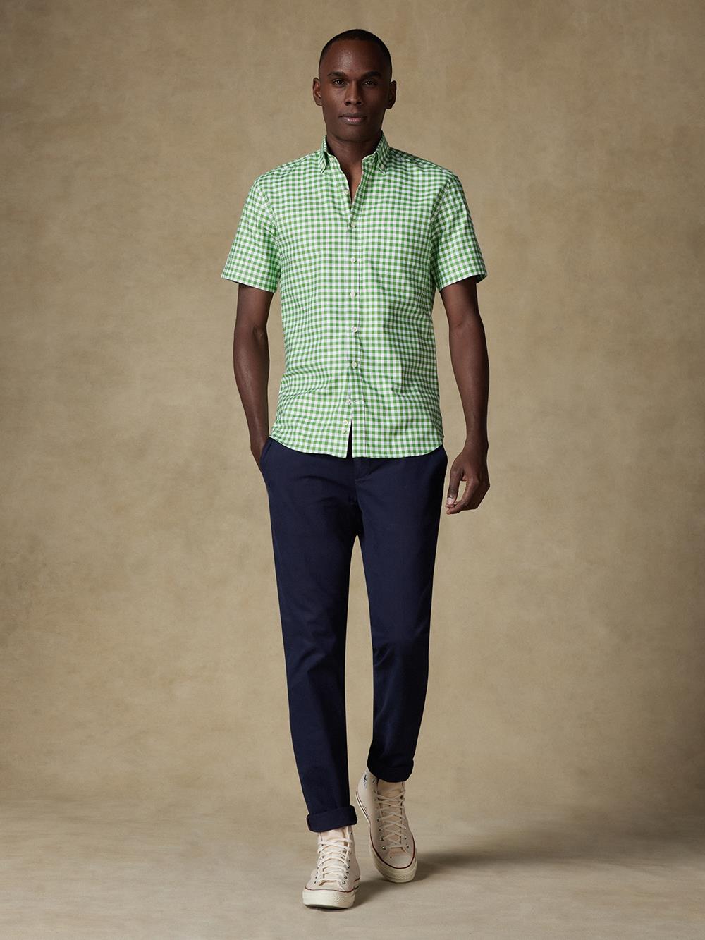 Camisa Ash de cuadros verde  - Con botonos