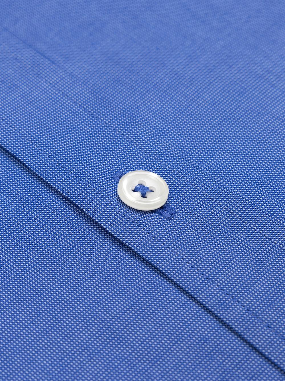 Bob overhemd in blauw micro-oxford - Button-down kraag