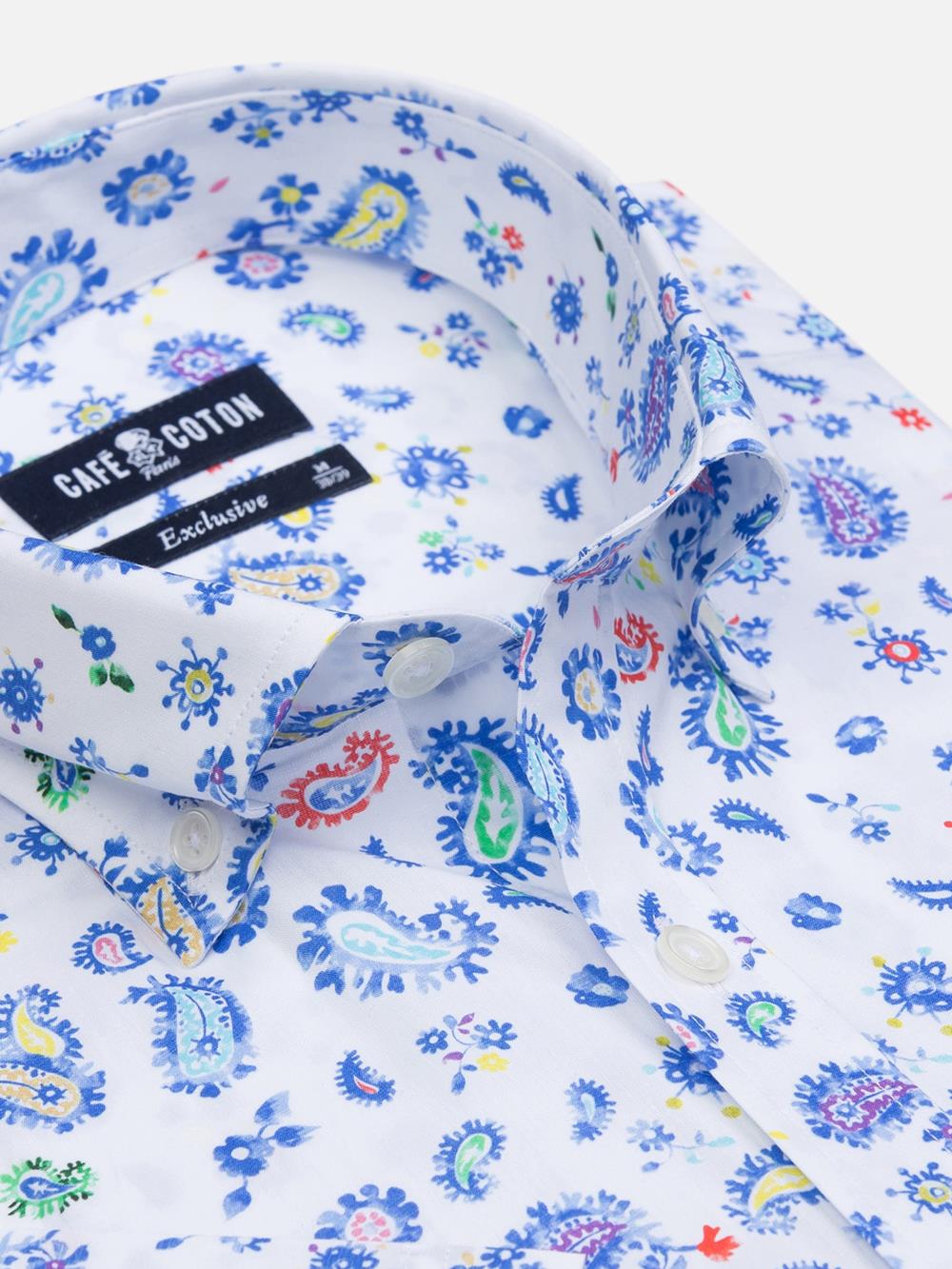 Julius floral print short sleeves shirt  - Buttoned collar