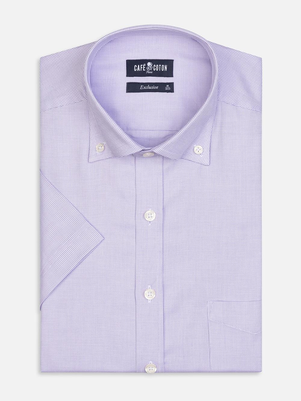 Parma short sleeves shirt - Button down collar