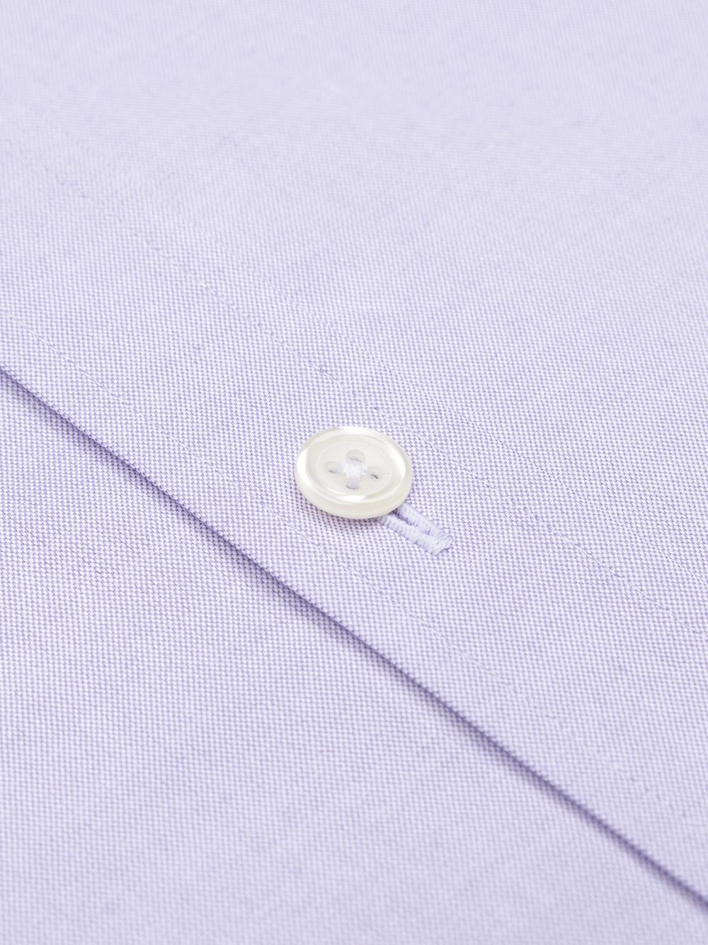 Camisa manga corta Pin Point violeta - Cuello Abotonado