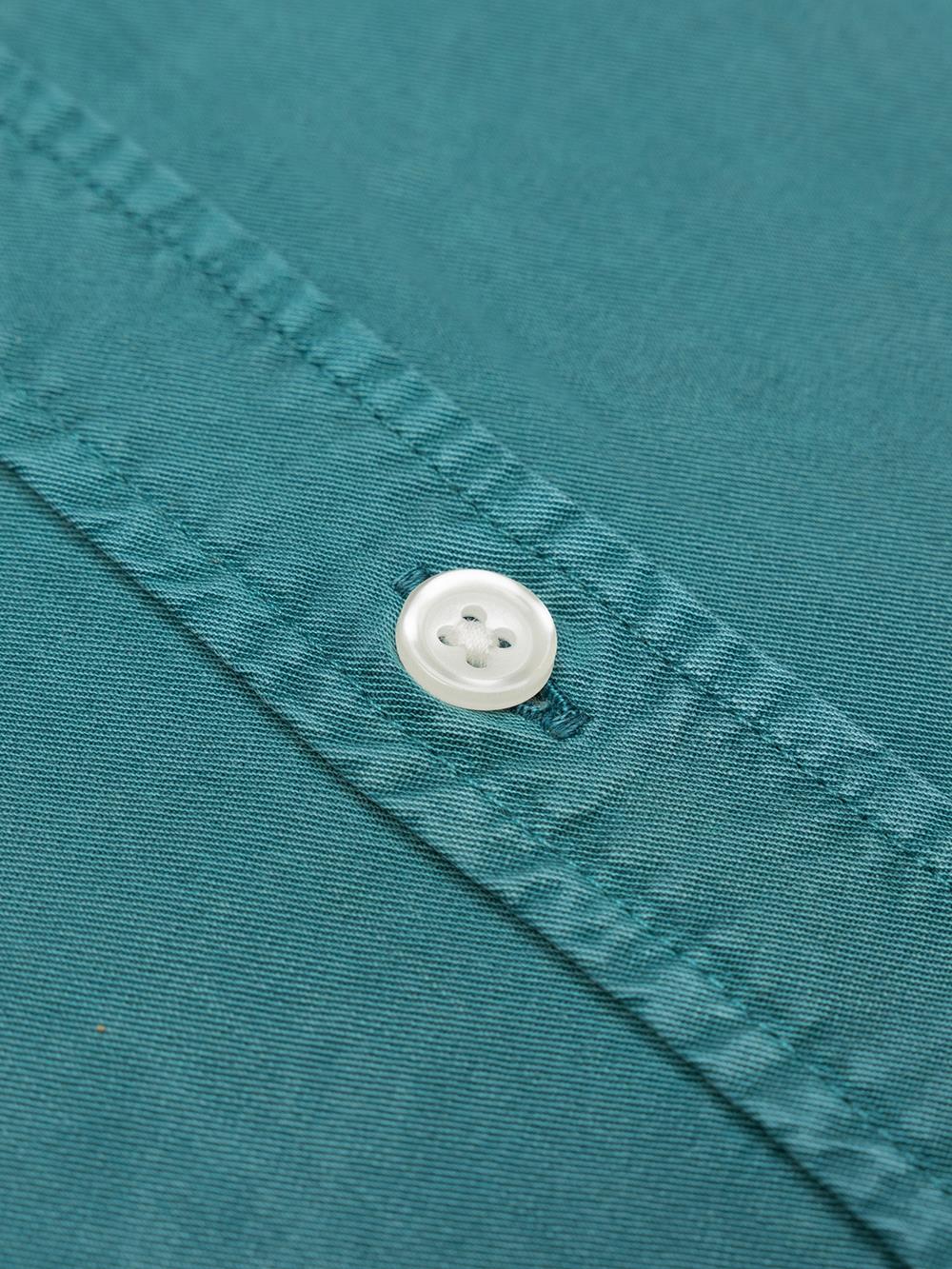 Lio shirt in celadon washed gabardine