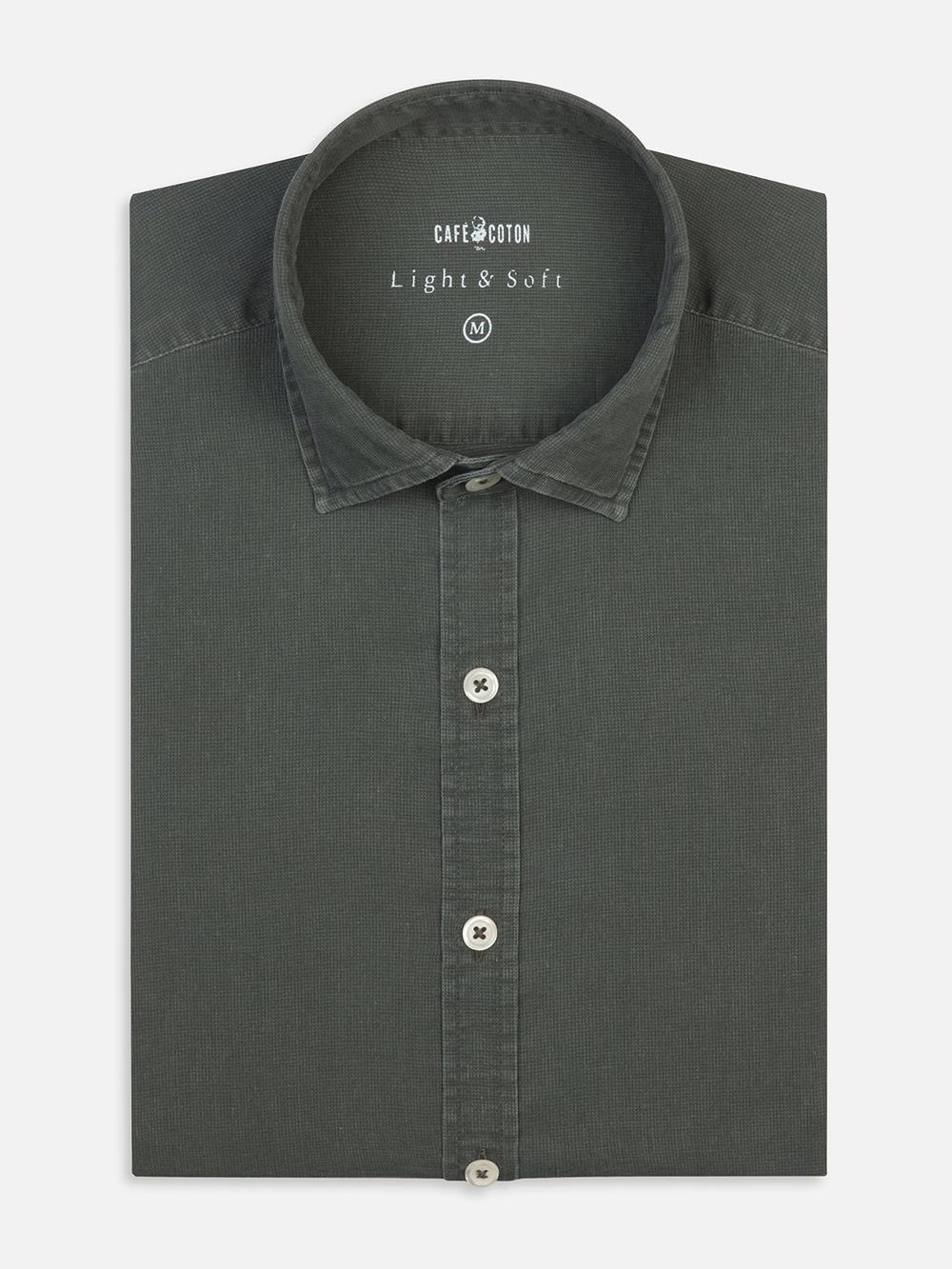 Grey piqué shirt 