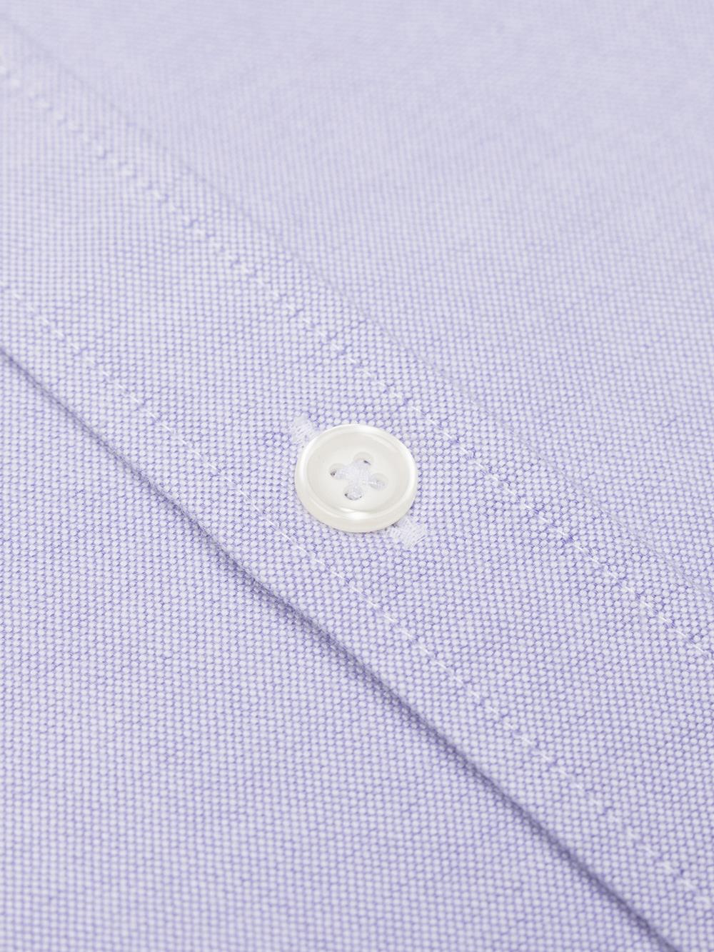 Bio-Tailliertes Hemd aus gewaschenem Oxford parme