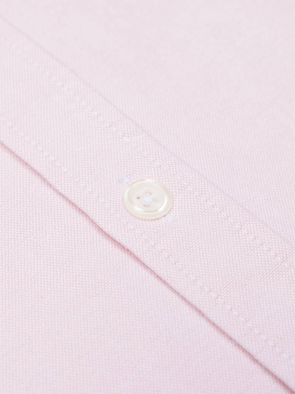 Bio-Tailliertes Hemd aus gewaschenem Oxford rosa