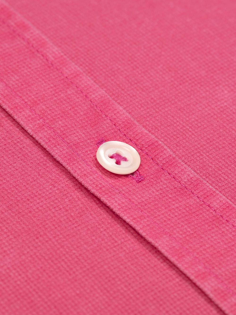 Fuchsia slim fit shirt in washed pique