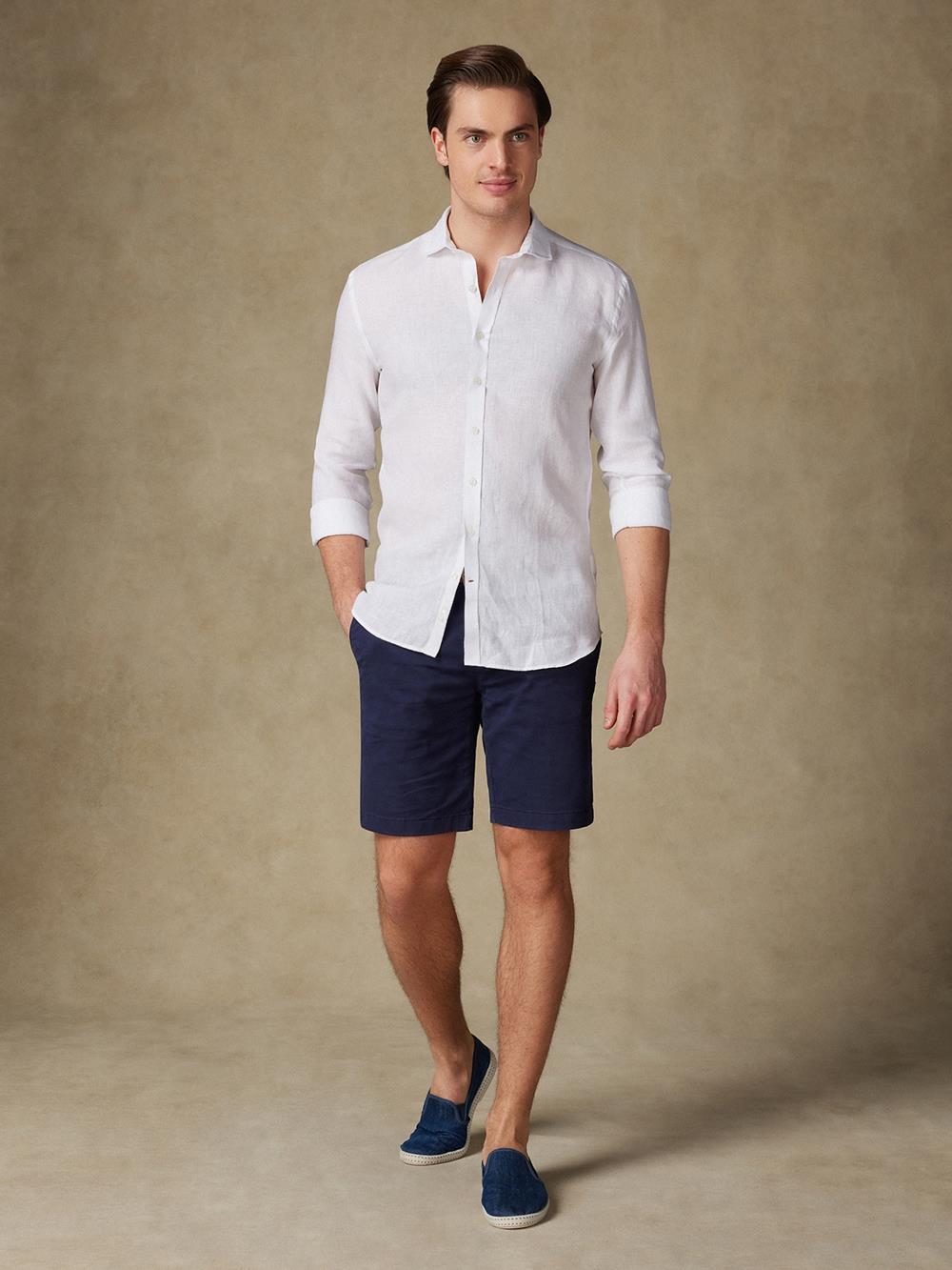 Olaf white linen shirt