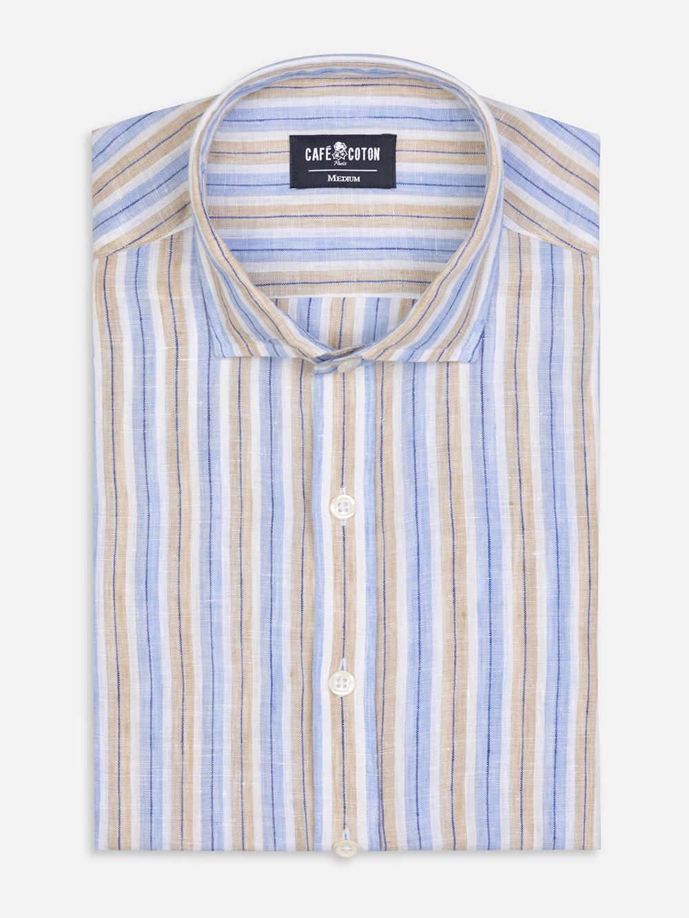 Robby sandy stripes linen shirt
