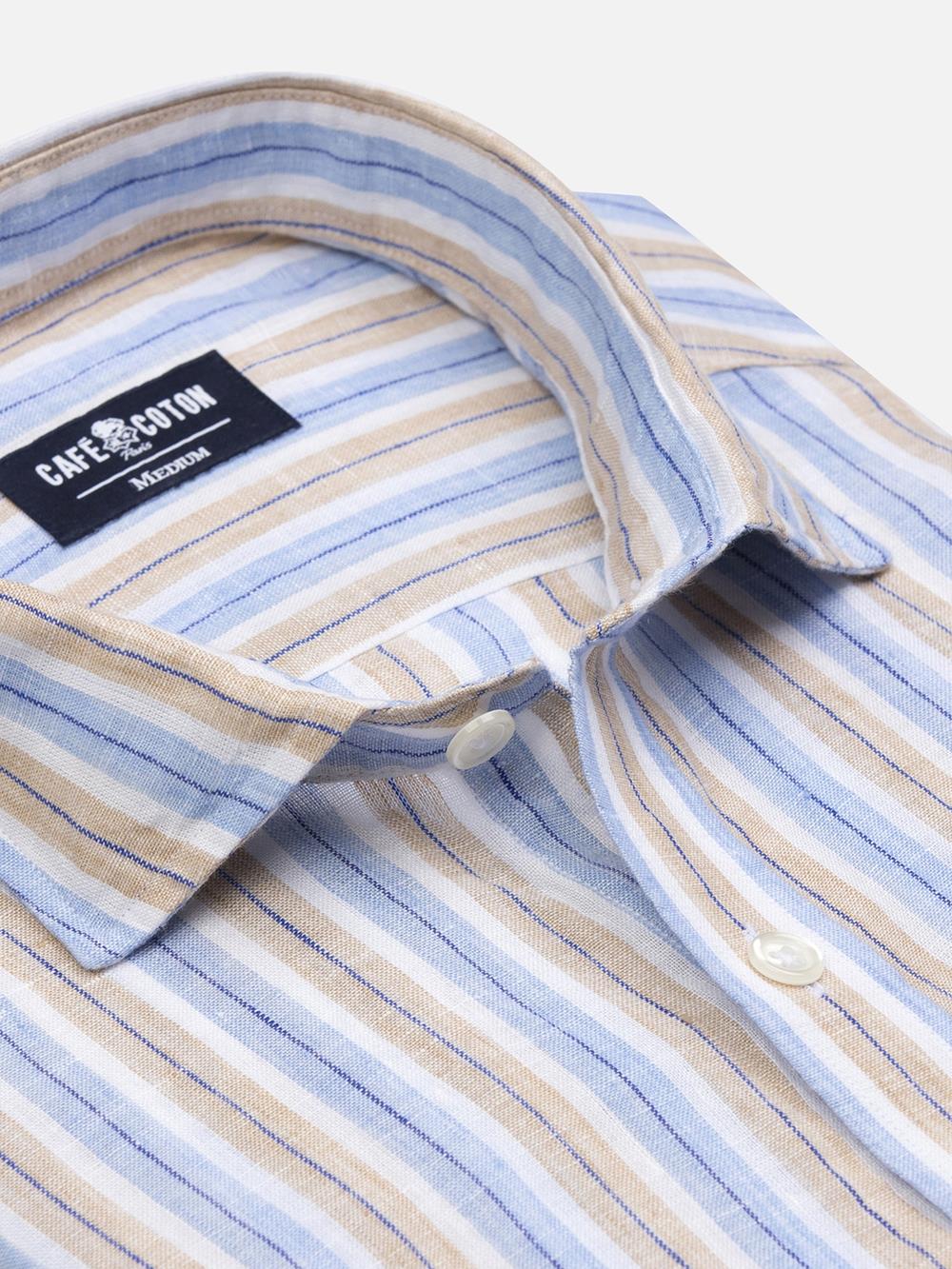 Robby sandy stripes linen shirt