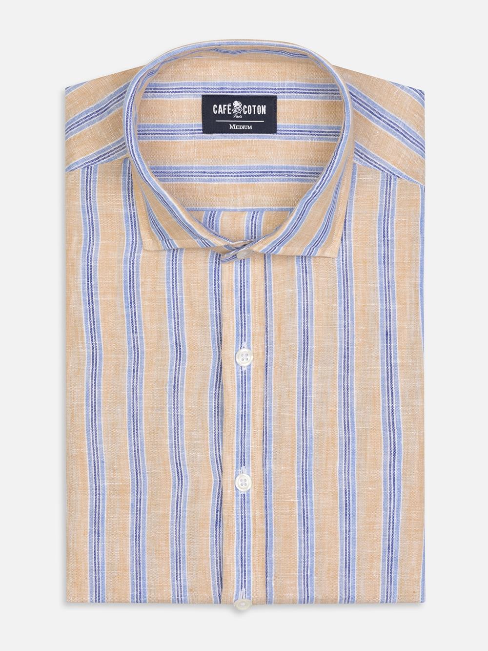 Ron sandy stripes linen shirt 