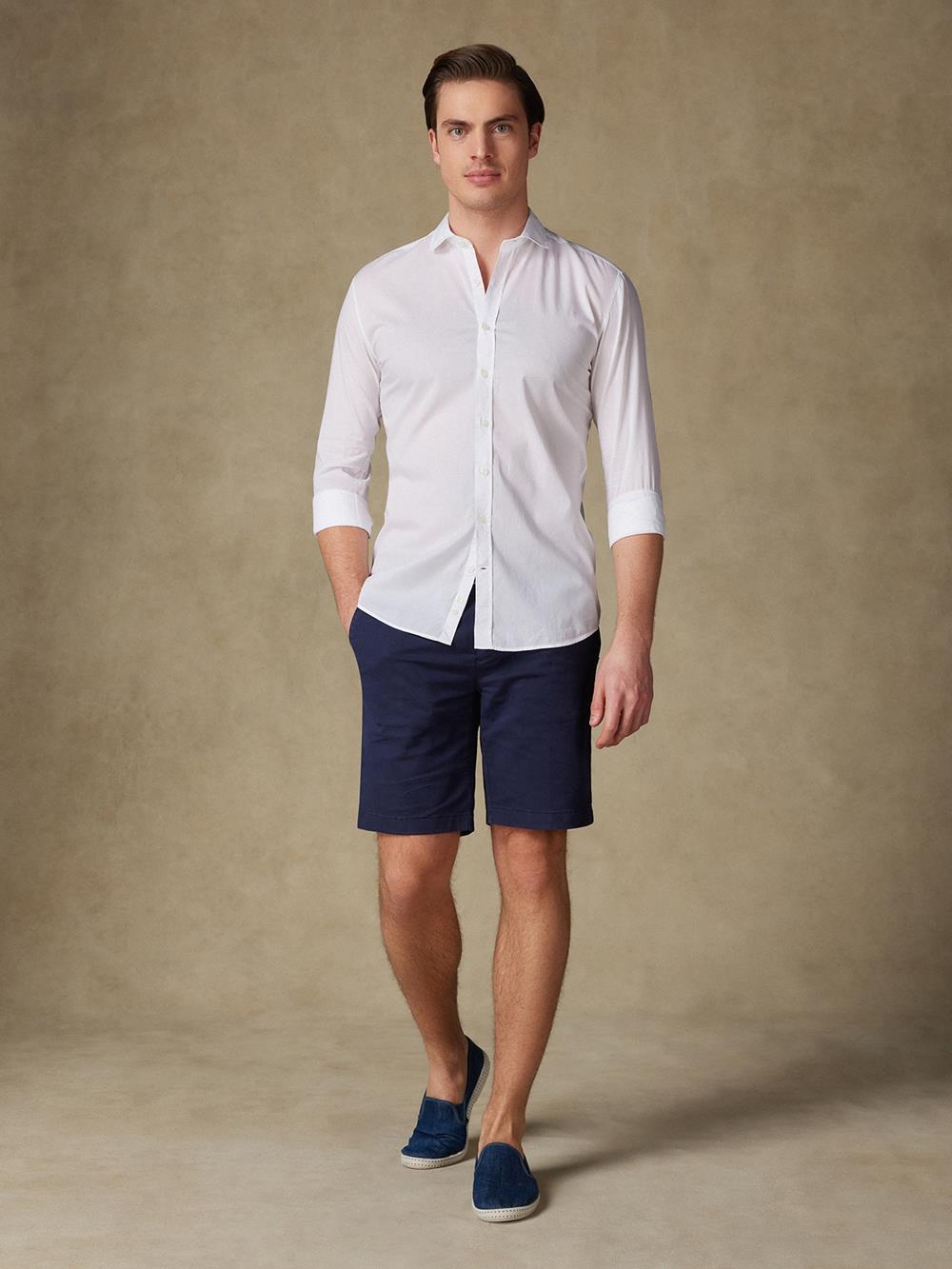 Chemise blanche en voile de coton