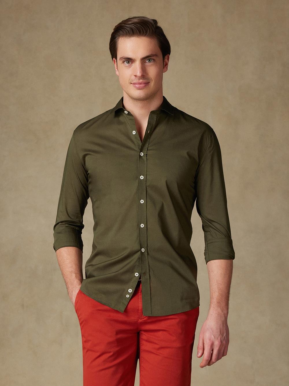 Veil cotton khaki shirt