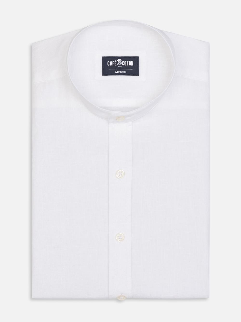 Camicia Olaf in lino bianco