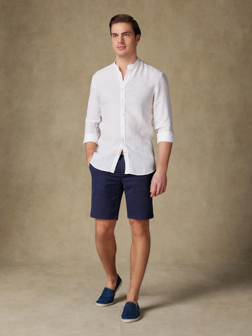 Olaf white linen shirt