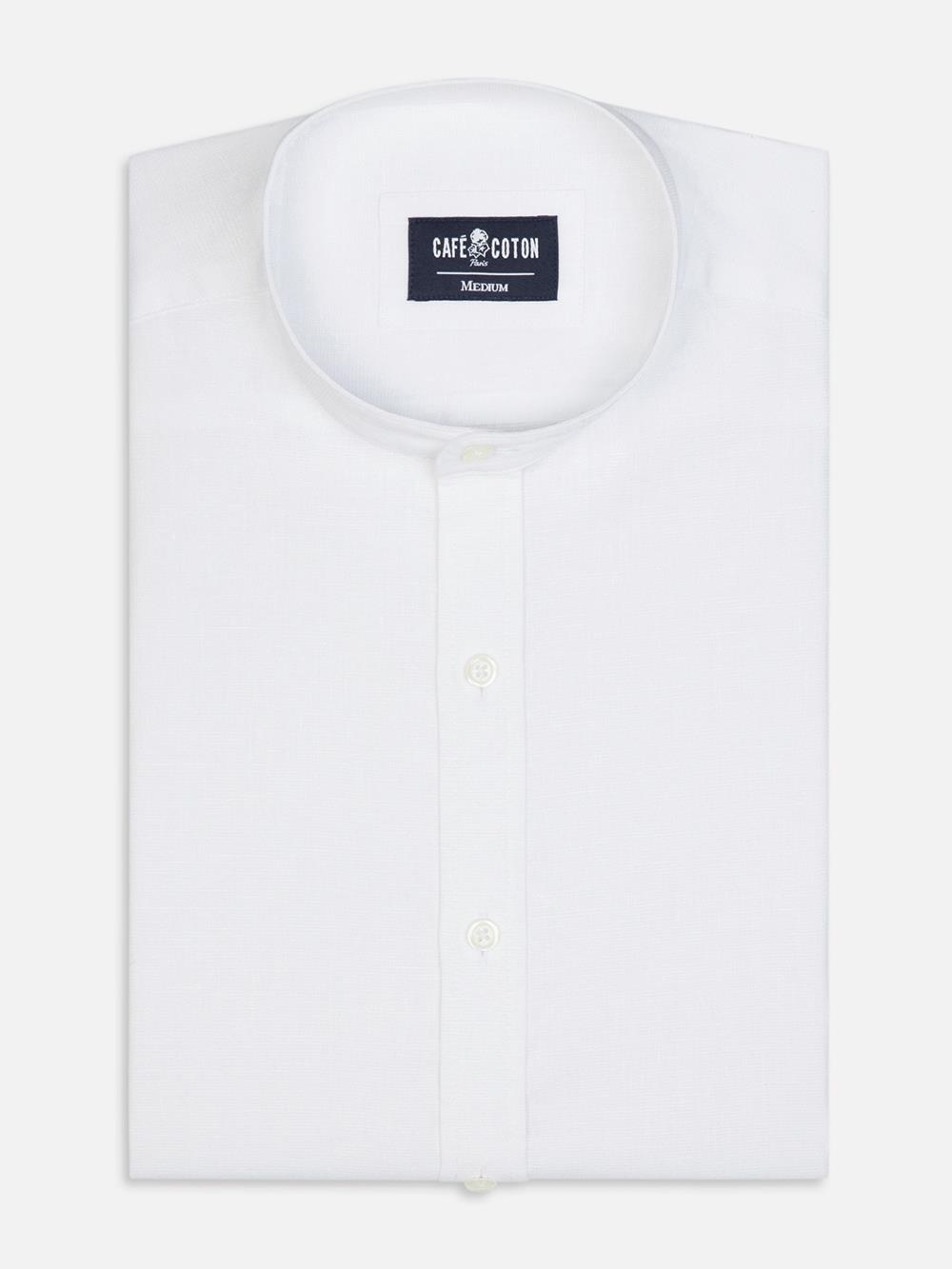 Camicia Liam in lino bianco