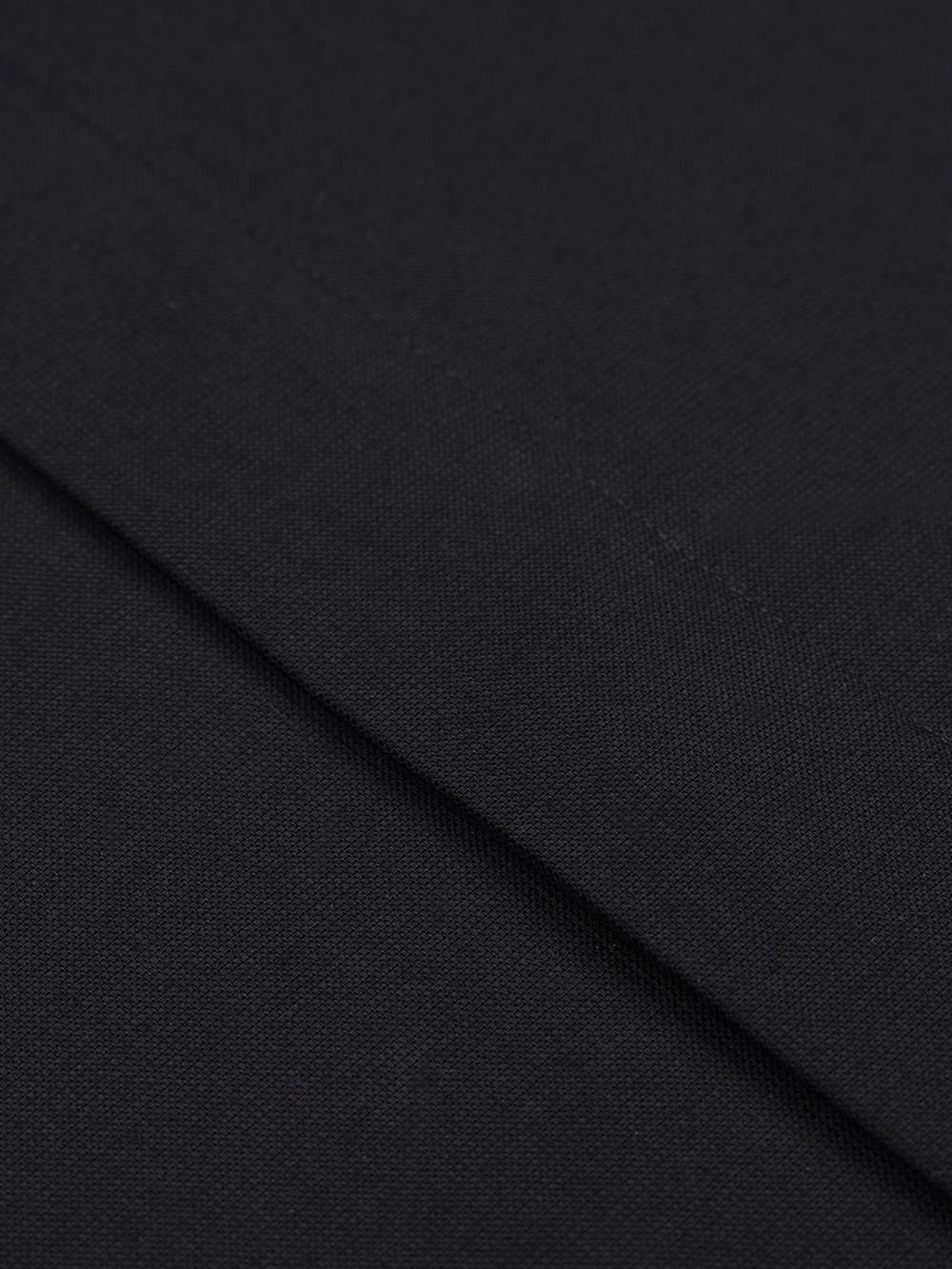 Chemise Alban noire  - Gorge cachée