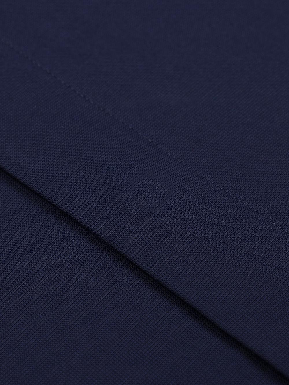 Alban shirt with hidden throat - Navy