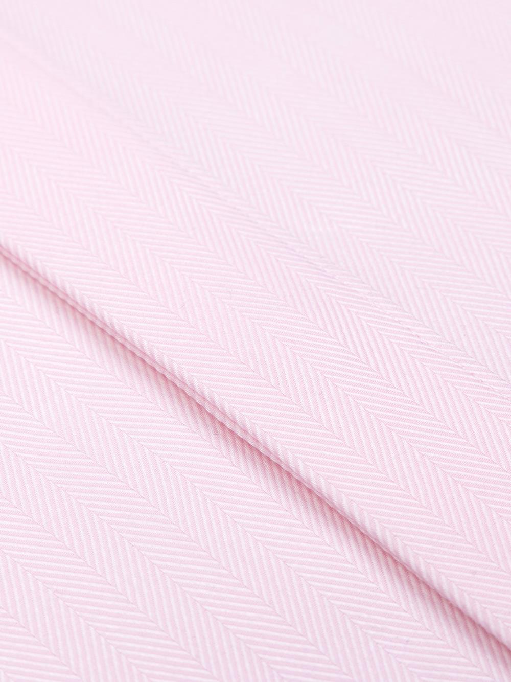 Chemise en chevron rose   - Gorge cachée