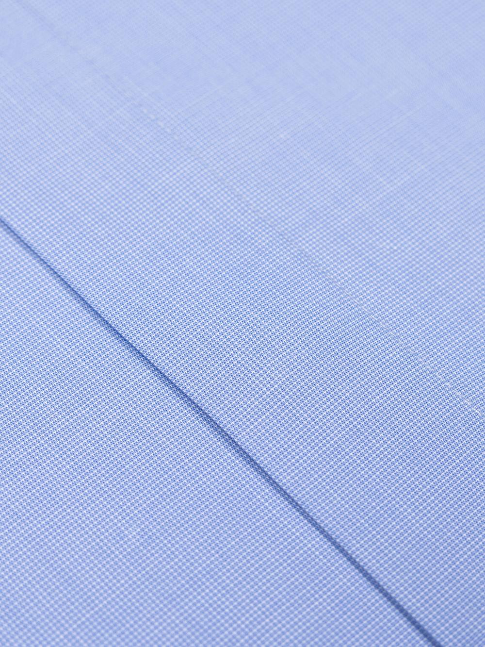 Hemd Daria aus Popelin himmelblau - Verdeckte Knopfleiste