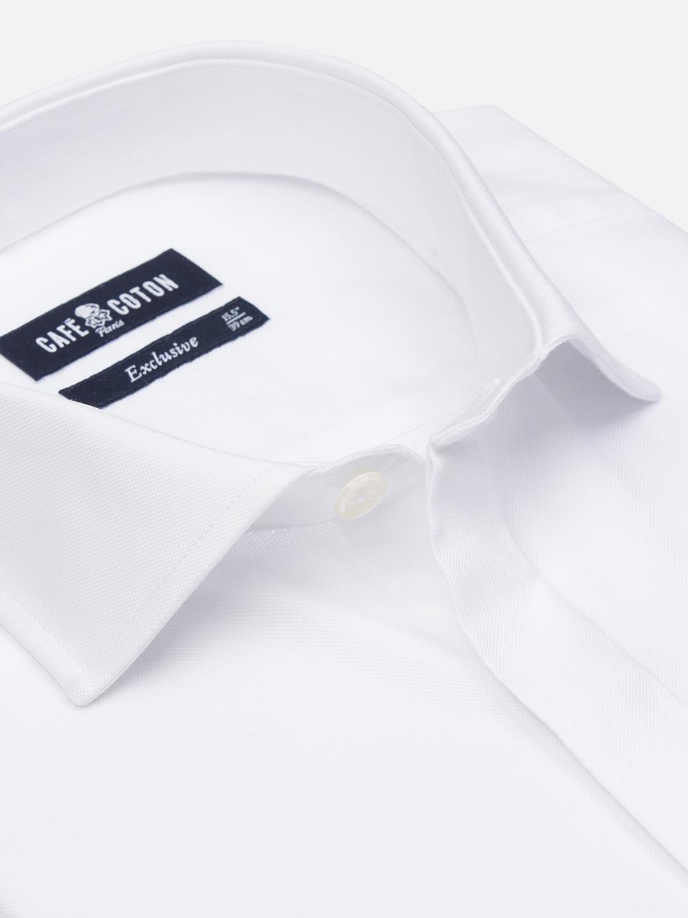 White oxford shirt - Hidden Placket