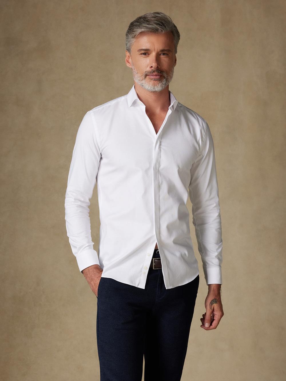 Camisa oxford blanca - Tapeta Oculta