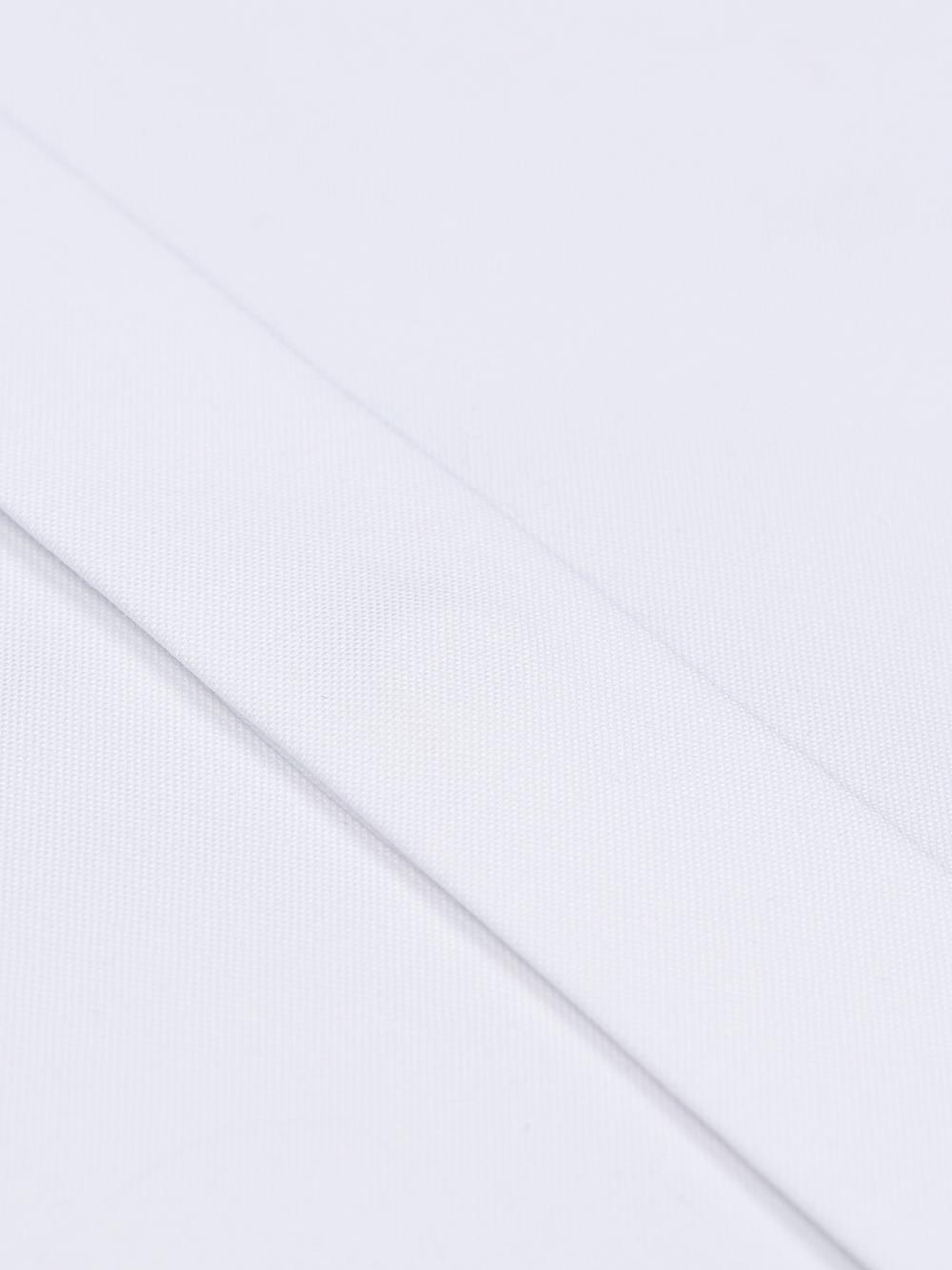 Chemise en pin point blanc - Gorge cachée