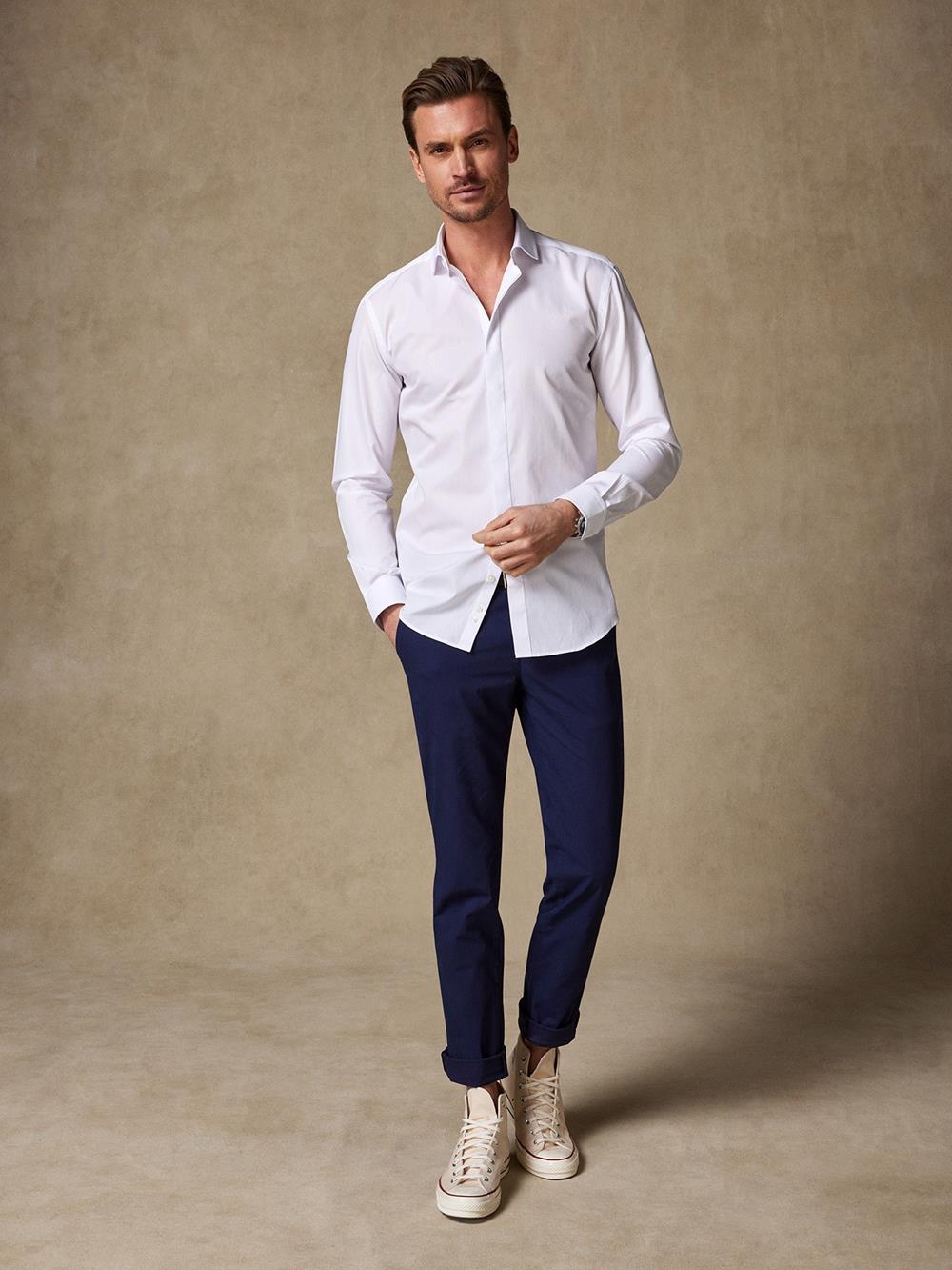 White poplin shirt