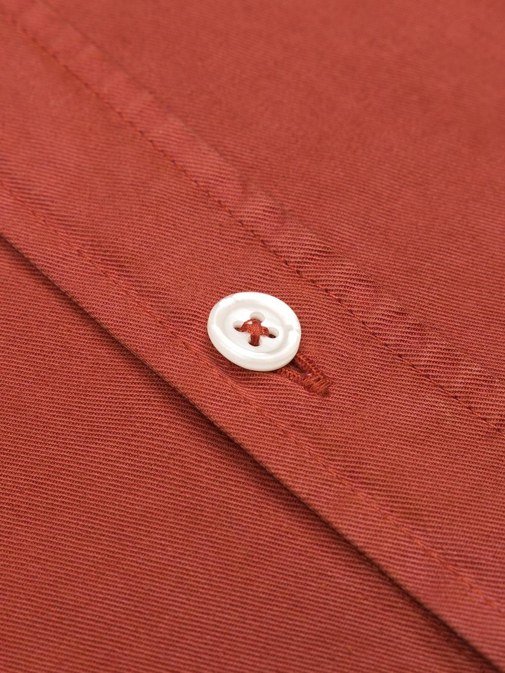 Camicia Scali in gabardine terracotta - Edizione limitata