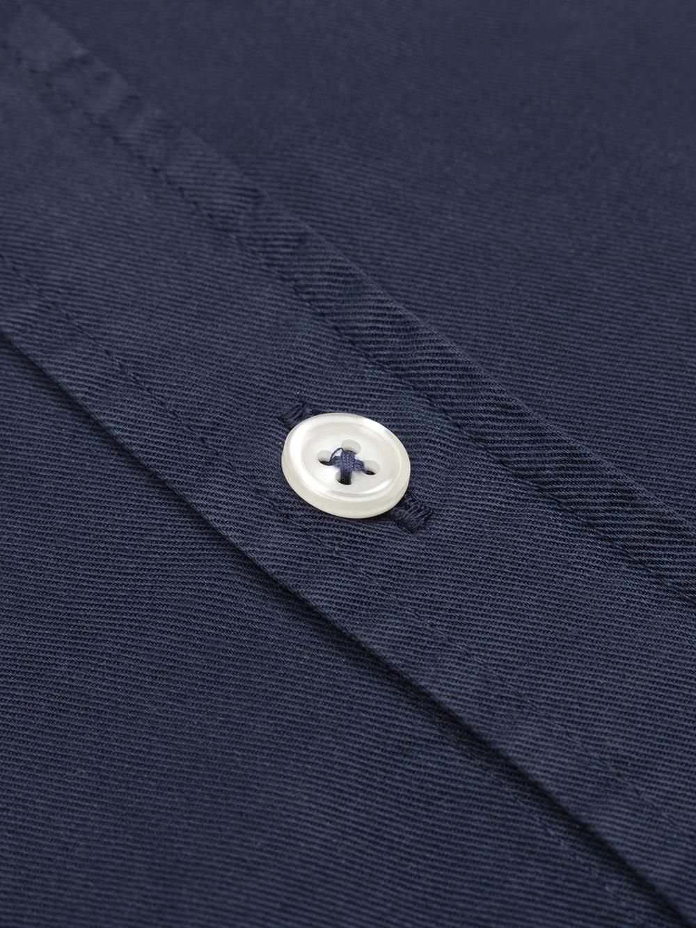 Camisa Scali en gabardina azul marino - Edición limitada