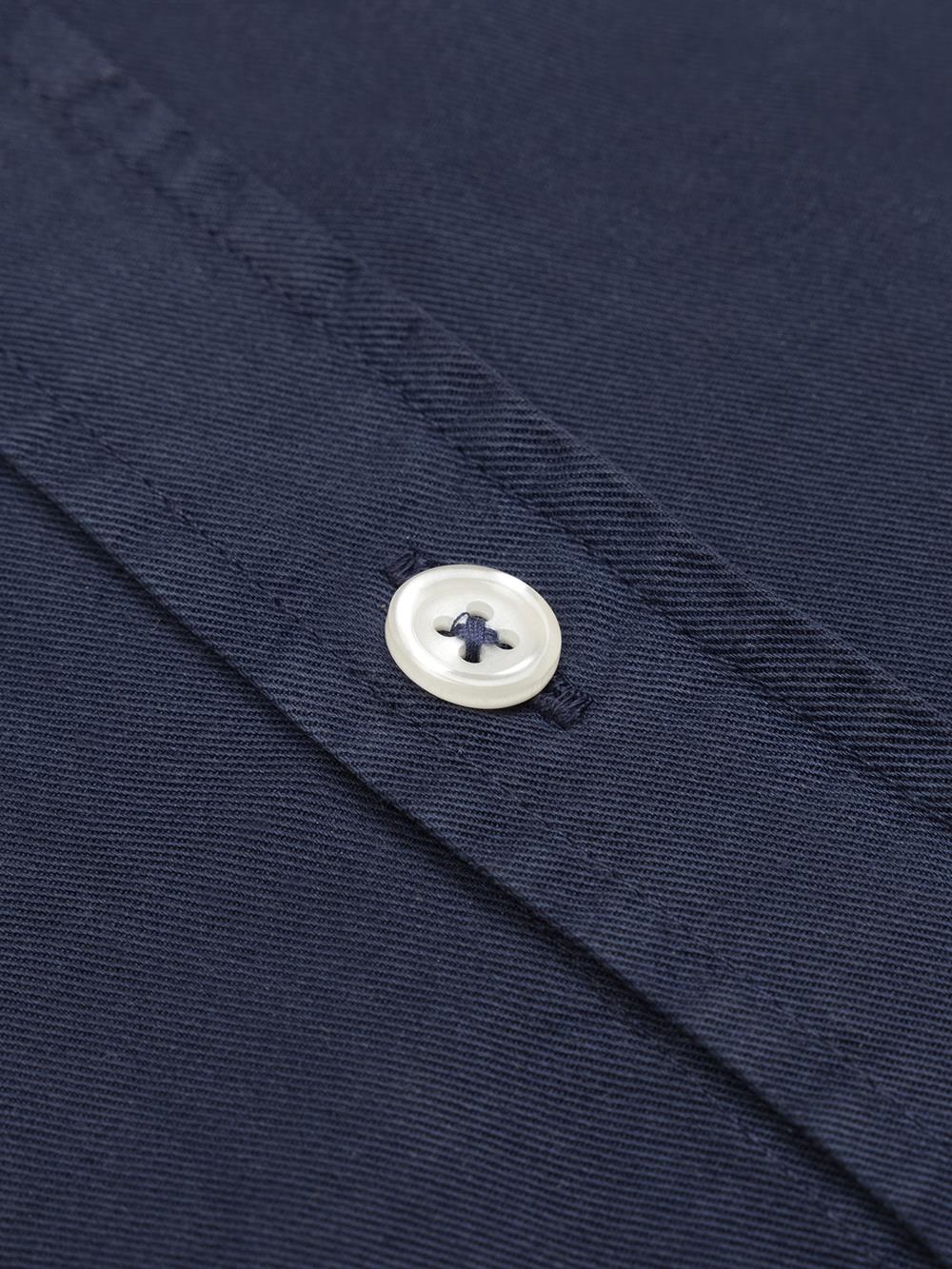 Scali shirt in navy gabardine - Limited edition