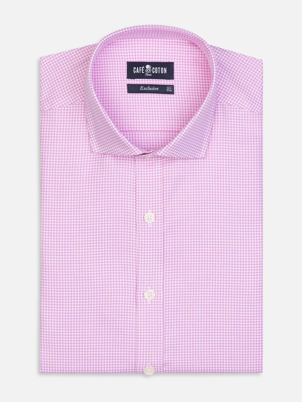 Camicia Alvin in tessuto natté rosa